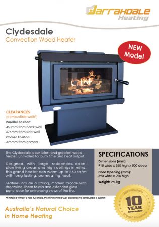 Clydesdale Wood Heater