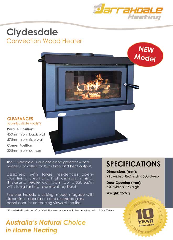 Clydesdale Convection Wood Heater Clydesdale Convection Wood Heater